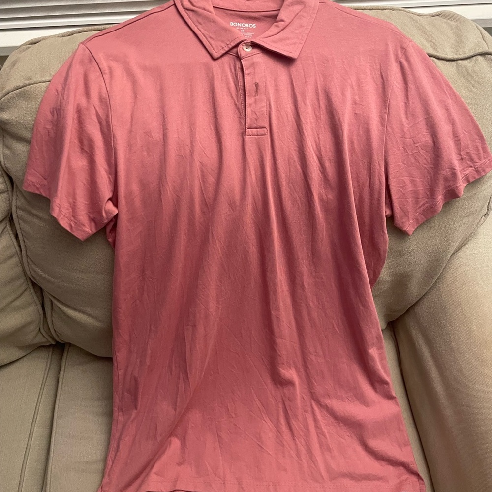 Bonobos Men's Rose Polo Shirt